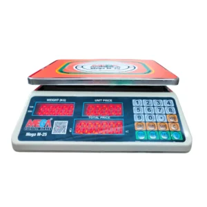 Mega Digital Weight Scale 25 kg (Model: M-25) Price Computing Scale - মেগা ডিজিটাল ওজন স্কেল ২৫ কেজি (মডেল: M-25) মূল্য গণনা স্কেল