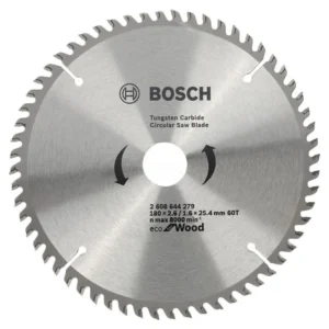 Bosch Circular Saw Blade 180mm x 25.4mm (60T) CSB – কাঠ কাটার টিসি টি ব্লেড (2608644279)